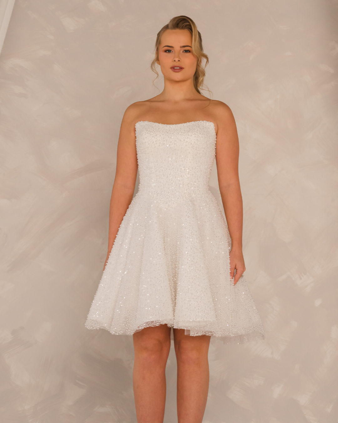 FRANKIE - Pearl Embellished 3 in 1 Bridal Reception Dress (Made to Order)