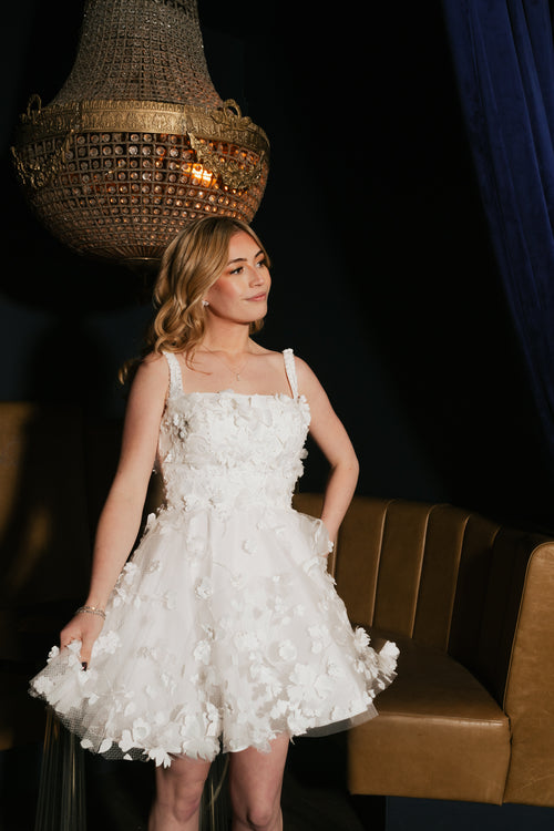Charlotte - 3D Floral Lace Bridal Mini (Made to Order)