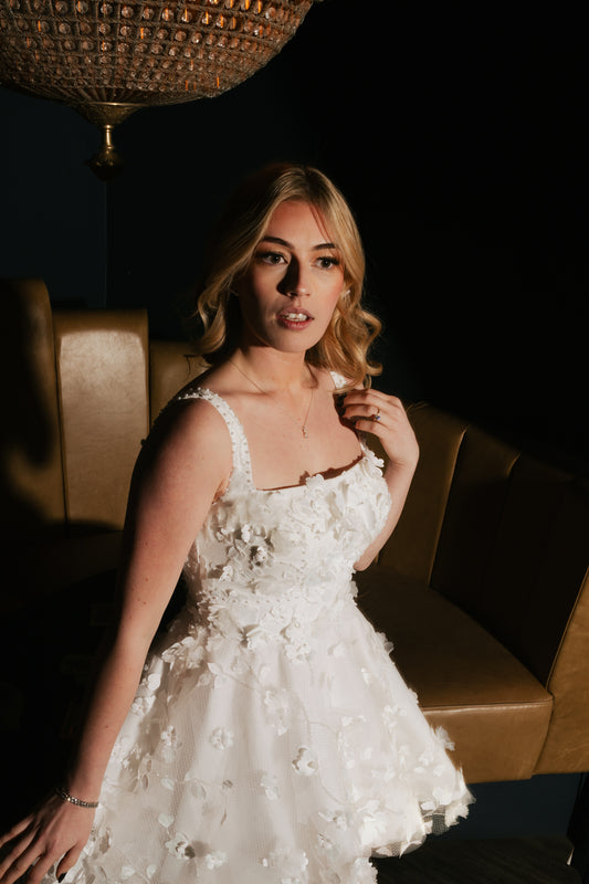 Charlotte - 3D Floral Lace Bridal Mini (Pre-order)