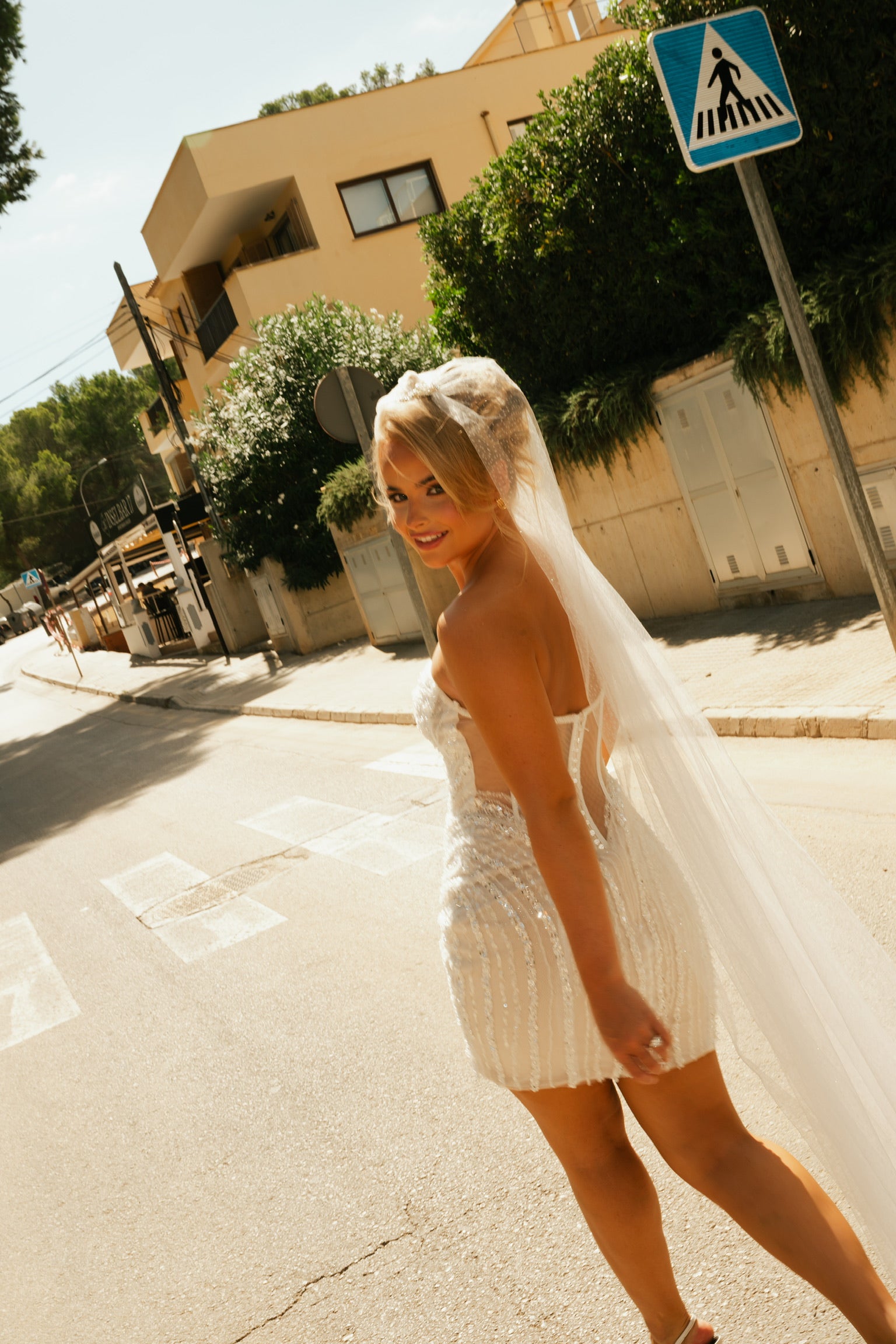 EVELYN - Beaded Bridal Reception Dress (Made to Order)